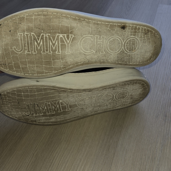 Jimmy Choo Leather Animal Print Men's Sneakers - Picture 9 of 11